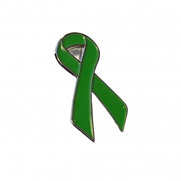Green Ribbon Lapel Pin - Green