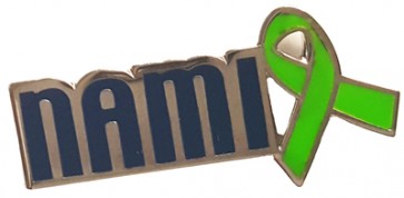  Green Ribbon Lapel Pin