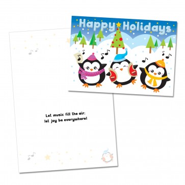 Happy Holidays Penguin Card (25 per set) Spread the Word  TM