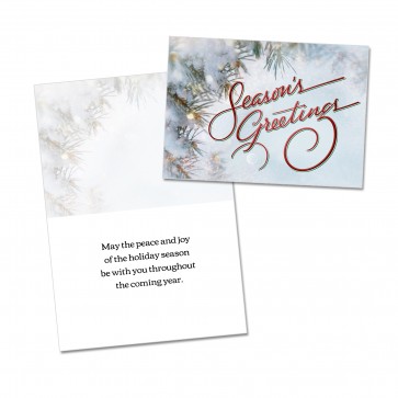 CUSTOMIZABLE Seasons Greetings Holiday Card  Spread the Word  TM