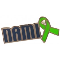  Green Ribbon Lapel Pin